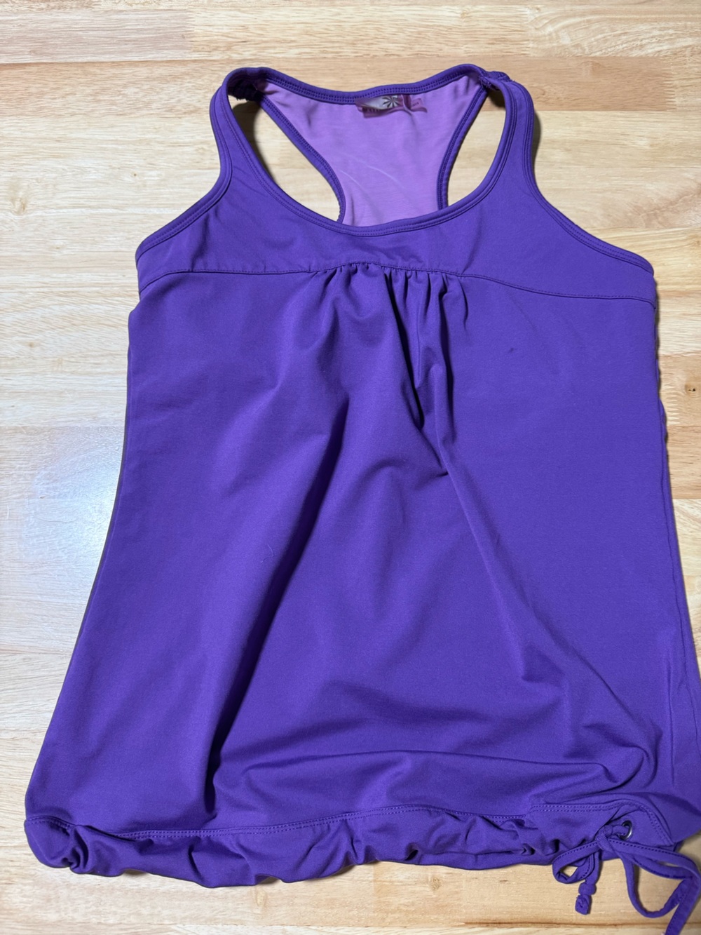 Athleta Women’s Purple Racerback Athletic Tank Top Built-In Bra Size Small